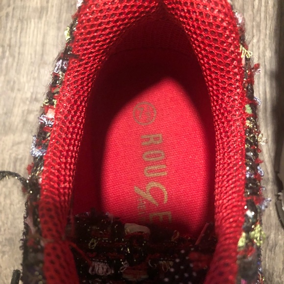 Rouge Helium Colorful Textured Sneakers 7.5 - Picture 7 of 8